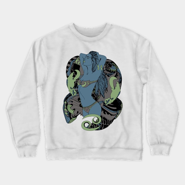 Mellow Cool Cancer Beauty Crewneck Sweatshirt by kenallouis